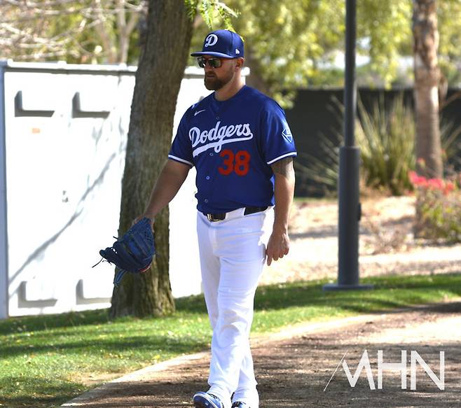 (8일(한국시간) 부상에서 복귀한 다저스 불펜투수 코비 예이츠)
