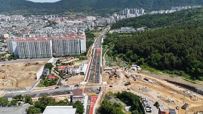 자은3지구~풍호동 간 도로 전 구간 개통.