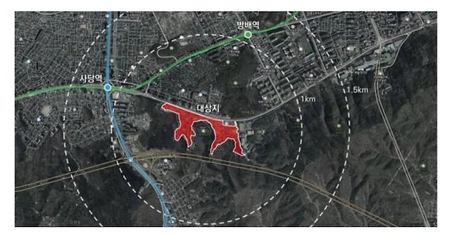서울 서초구 성뒤마을 위치도. 서울시 제공