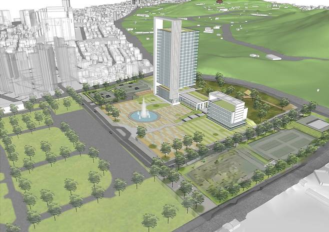 대구시 신청사 조감도. 대구시 제공