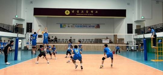 8일 본오중-소사중 경기. [한국중고배구연맹 제공]
