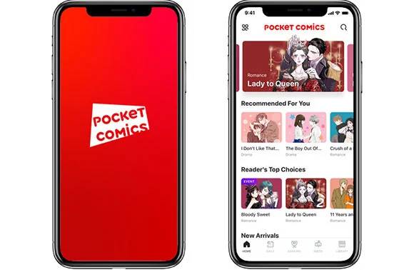 NHN의 북미·유럽 지역 대상 웹툰 플랫폼인 ‘포켓코믹스’ [출처 = NHN]