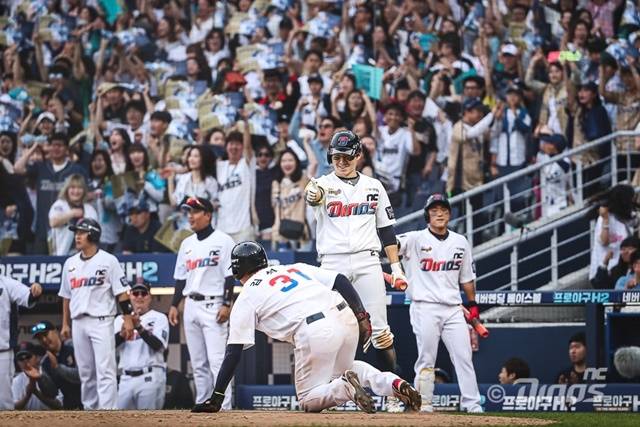 박민우와 김성욱. 사진=NC 제공