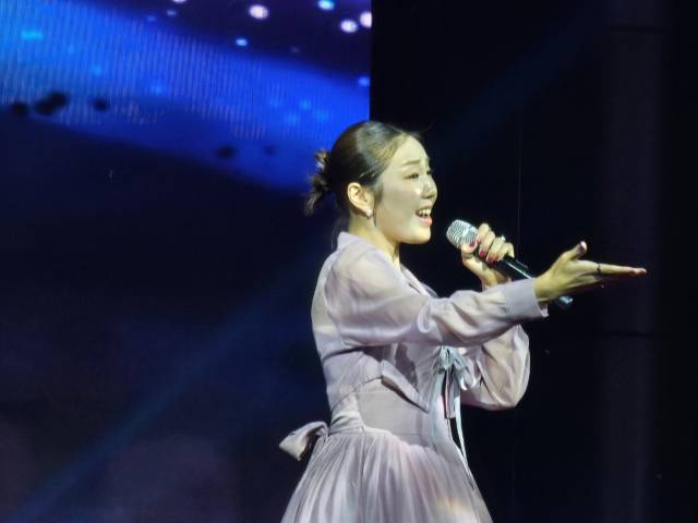 열창을 하고 있는 중요무형문화재 제57호 경기민요 전수자 김아령 씨.사진=김의상 기자