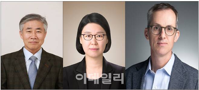 ‘교모세포종 세포 내성 및 진화 분석’ 연구에 참가한 융기원 백선하 교수, 문효은 박사와 미국 예일대 로울 버학 교수.(사진=차세대융합기술연구원)