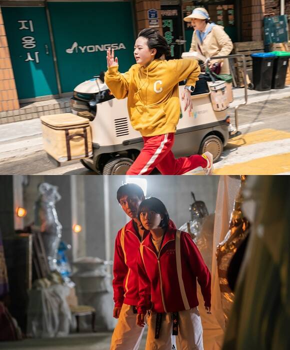 이재인은 "코믹 연기를 할 때 진지하게 캐릭터에 빙의하는 게 가장 웃기다는 걸 배웠다"고 선배들과 호흡을 맞춘 소감을 전했다. /NEW