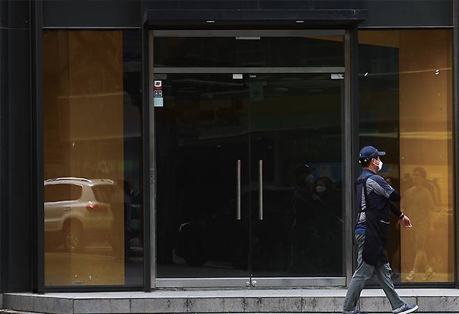 서울 명동거리 공실 상가 /연합뉴스