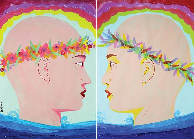 종이에 아크릴 (53×78㎝)