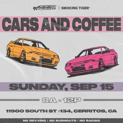 LA의 자동차 밋업 ‘카즈 앤 커피(Cars and Coffee)’와 협업해 연 이벤트. (스모킹 타이거 제공)