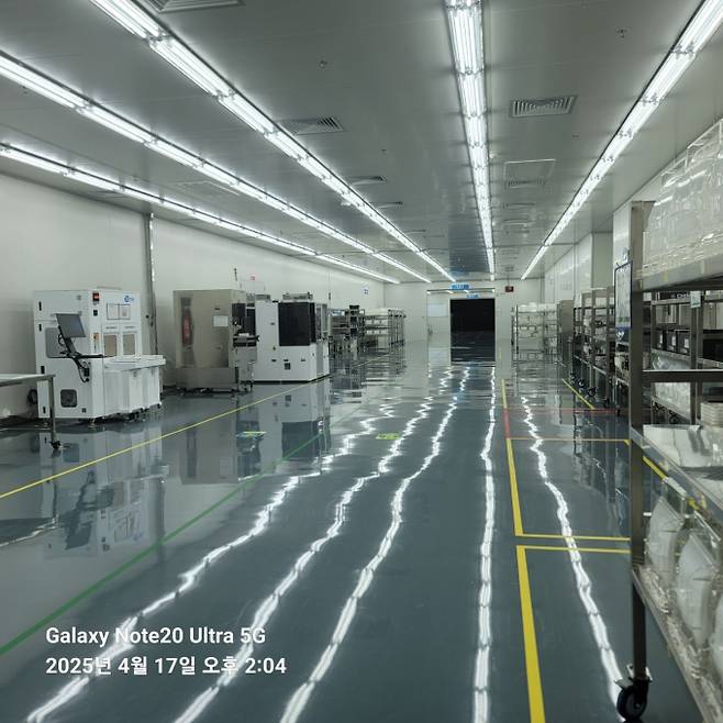 중국 강소성 소주시에 위치한 삼에스반도체재료소주유한공사 내부모습/사진=삼에스