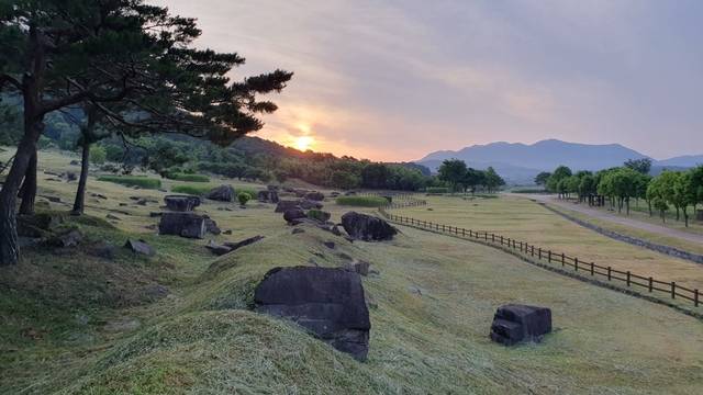 세계문화유산인 고창 죽림리 고인돌 유적.