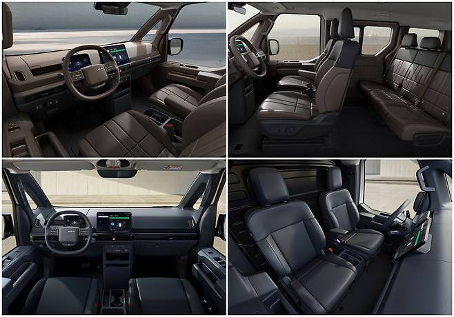 기아 PV5 패신저(위쪽), 카고 내장 [기아 제공]