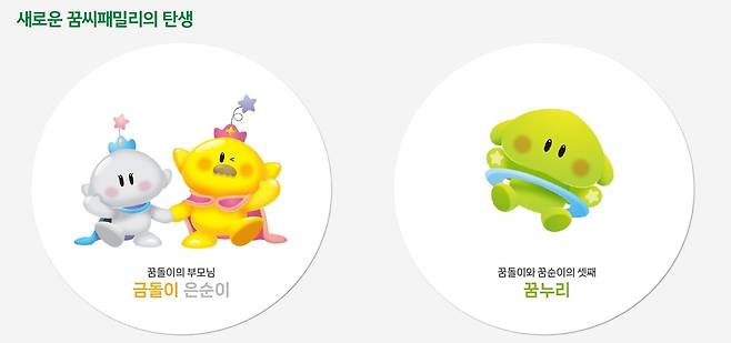 ‘꿈돌이·꿈순이’의 세계관을 확장한 신규 캐릭터 3종.