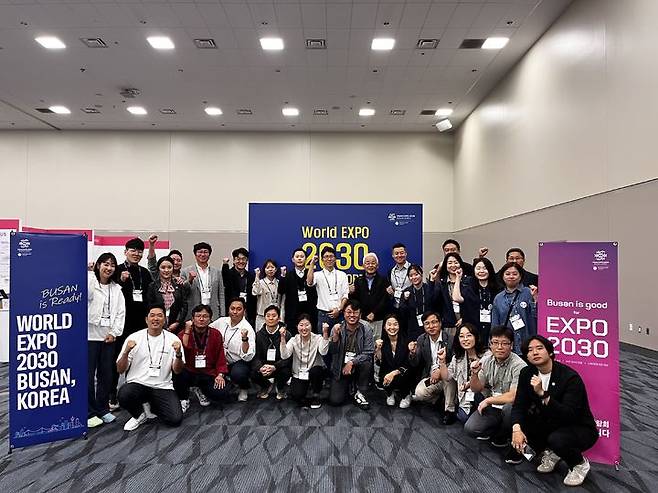 [부산=뉴시스] 미국 캘리포니아주 애너하임컨벤션센터에서 열린 '제21차 세계한인비즈니스대회 기업전시회' 현장 (사진=부산경제진흥원 제공) *재판매 및 DB 금지