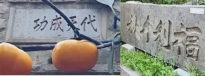 [울산=뉴시스] 대천성공(大天成功)·복리천추(福利千秋) 석각. (사진=김문길 소장 제공) 2025.06.09.  photo@newsis.com *재판매 및 DB 금지