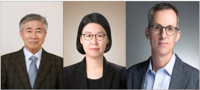 융기원 백선하 교수, 문효은 박사, 미국 예일대 로울 버학 교수. 사진 제공 = 융기원