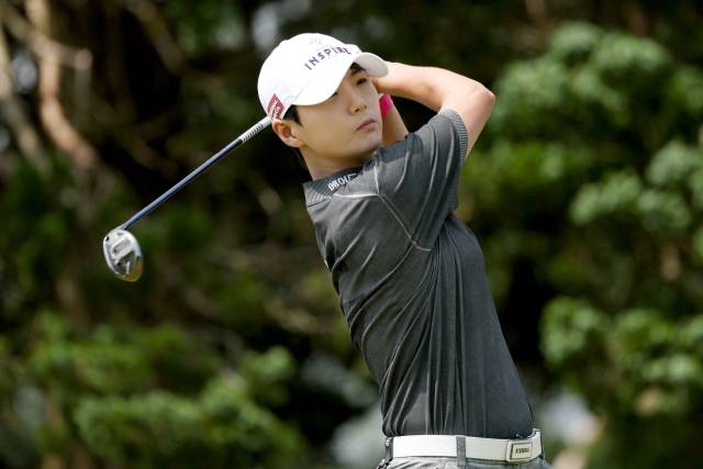 이틀 연속 3타를 줄인 박성현. 사진 제공=AFP연합뉴스