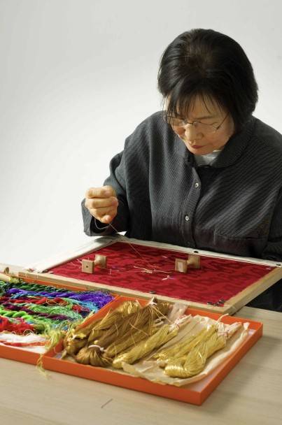 국가무형유산 '자수장' 보유자 김영이 씨 [국가유산청 제공. 재판매 및 DB 금지]