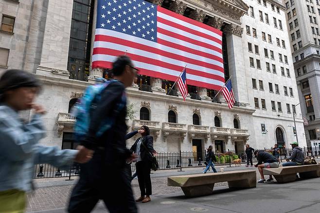 뉴욕 월스트리트  [연합뉴스 자료사진. 재판매 및 DB 금지]