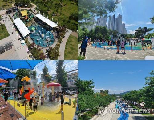 원주 공원 내 물놀이장 [연합뉴스 자료사진]