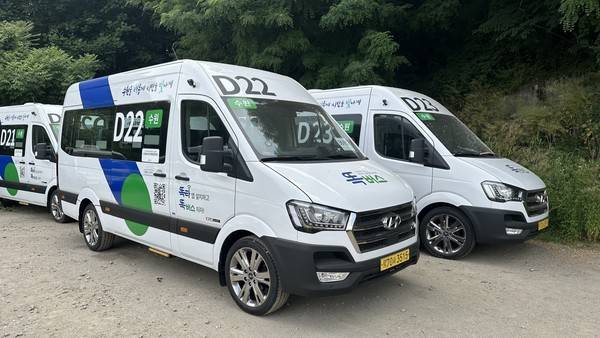 수원 당수동에서 운행되는 똑버스. <경기도 제공>