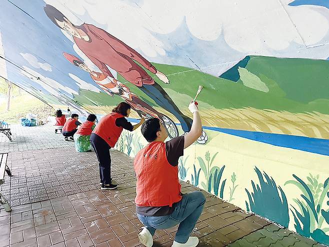‘청정전남 으뜸마을 만들기’ 사업 현장.