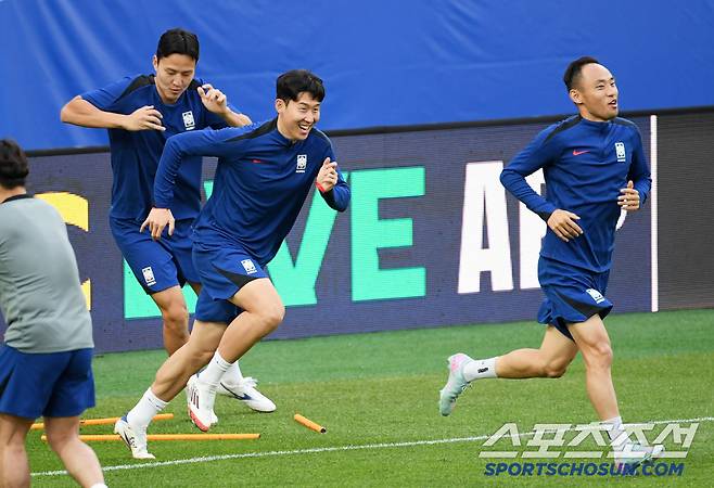 2026 FIFA 북중미 월드컵 3차 예선 최종전 공식 훈련이 9일 서울월드컵경기장에서 열렸다. 손흥민이 훈련을 소화하고 있다. 상암=박재만 기자 pjm@sportschosun.com/2025.06.09/