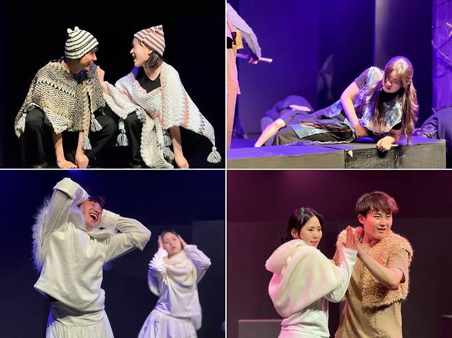 대경대 연기예술과 학생들이 연극 '만발'을 공연하고 있다./사진제공=대경대