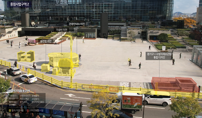 부산역 일대 도시비우기 사업 개선 사항. [부산시 제공]