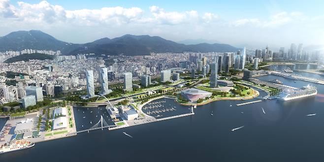 북항재개발 조감도 부산항만공사 제공