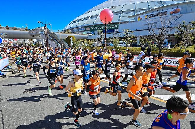 나고야 마라톤에 참가한 김울프 작가 본인 제공