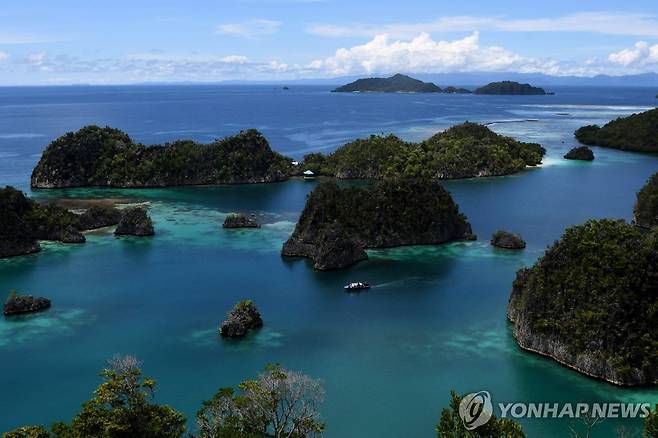 인도네시아 서파푸아주의 세계적 해양 관광지인 라자암팟 군도 [AFP 연합뉴스 자료사진. 재판매 및 DB 금지]