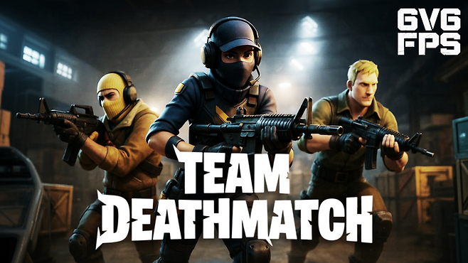 벌스워크가 개발한 UEFN 섬 '팀 데스매치'(사진 제공=에픽게임즈 코리아).