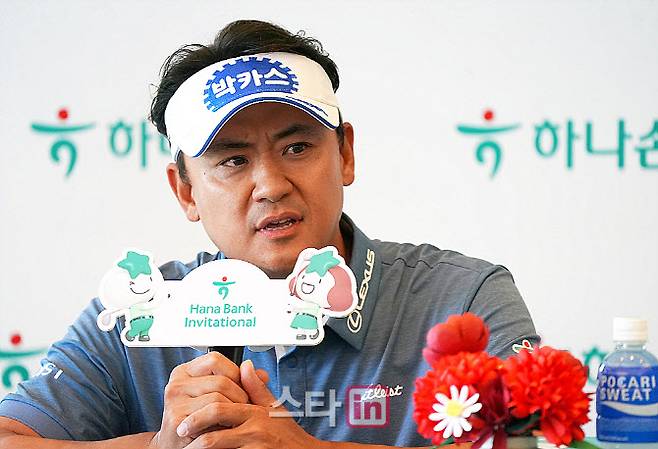 박상현이  각오를 밝히고 있다.(사진=이데일리 골프in 김상민 기자)