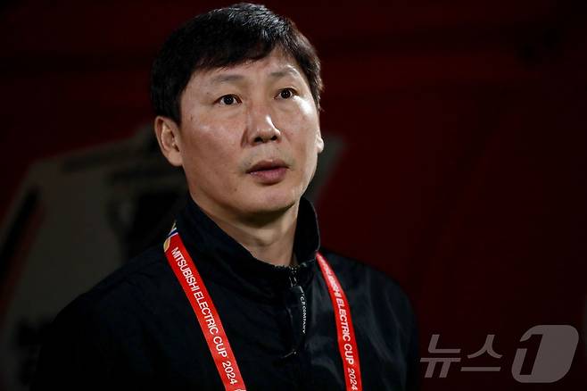 김상식 감독이 이끄는 베트남이 10일 열린 2027 AFC 아시안컵 최종예선 F조 2차전에서 말레이시아에 0-4로 대패했다. ⓒ AFP=뉴스1