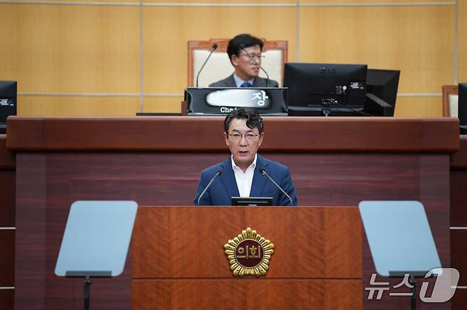 11일 정종복 전북도의원이 정례회에서 도정질의를 하고 있다.(의회제공)2025.6.11/뉴스1