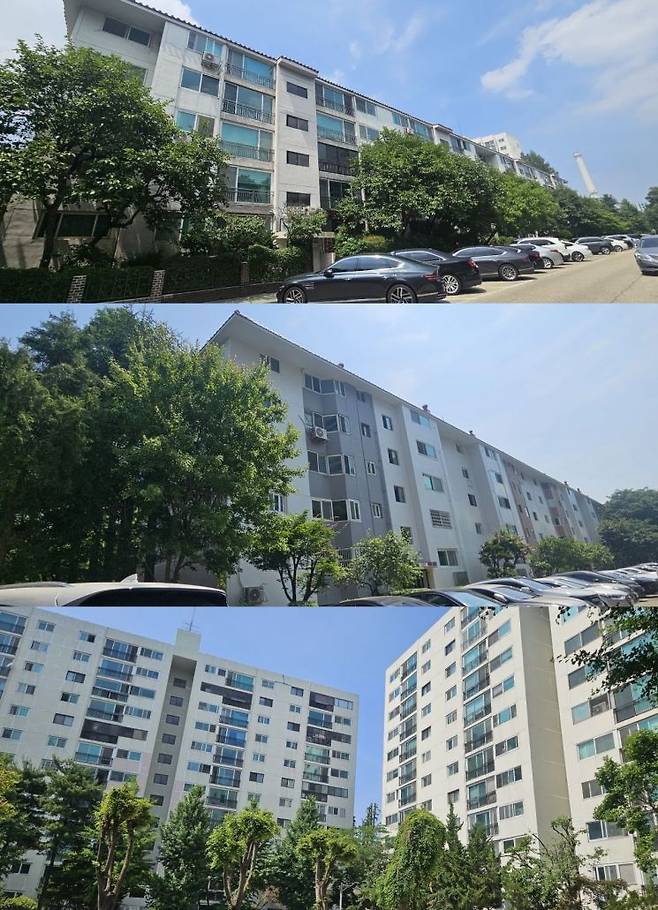 위에서부터 목동1단지, 5단지, 6단지 전경. 이지은 기자