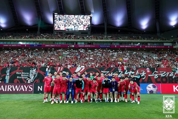 대한민국 남자 축구대표팀. 대한축구협회 제공
