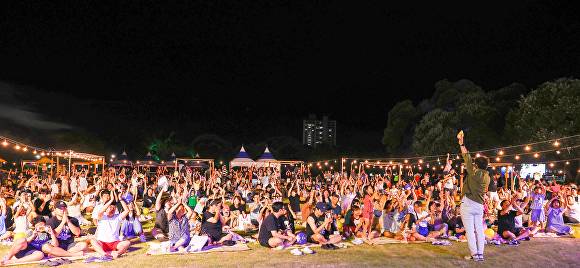 지난해 트윙클 성주! 성밖숲 나이트 참크닉 행사 전경 [사진=성주군]