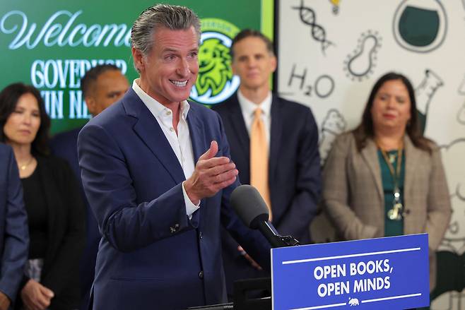 개빈 뉴섬 미 캘리포니아주 주지사. [로이터]