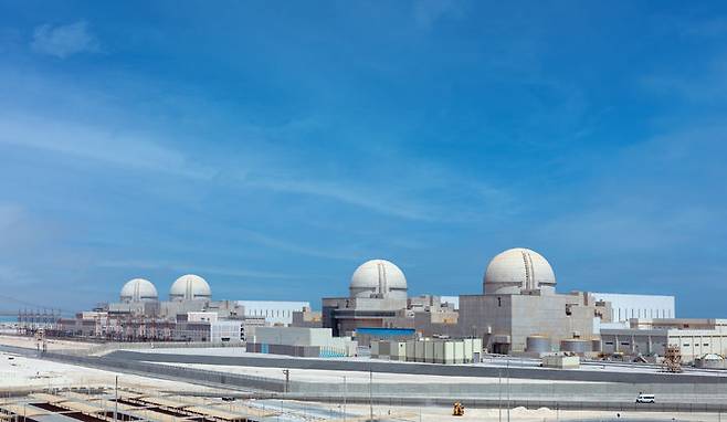 [세종=뉴시스]아랍에미리트(UAE) 바라카 원전 전경이다.(사진=한국전력공사 제공) *재판매 및 DB 금지