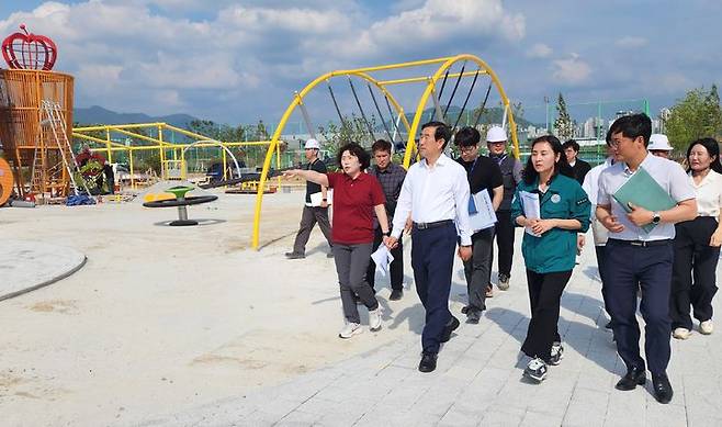 다이브페스티벌 행사장 점검하는 충주시 *재판매 및 DB 금지