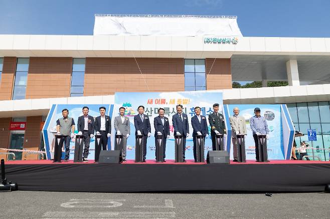 익산 여산휴게소가 익산 미륵사지휴게소로 새 출발했다. 익산시 제공