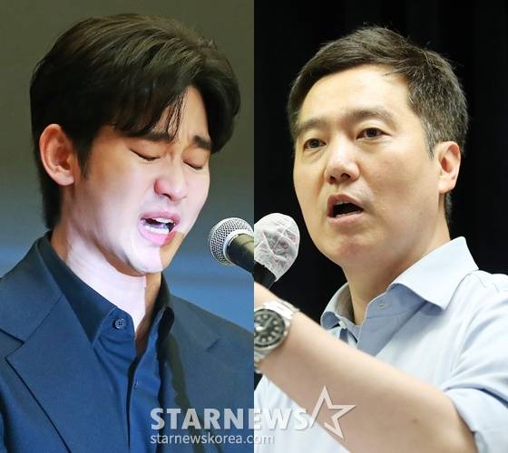 왼쪽부터 김수현, '가세연' 김세의 /사진=스타뉴스