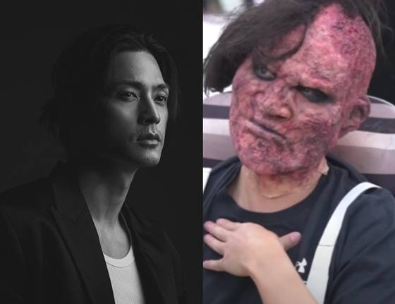 배우 김지훈(왼쪽), 서도영이 분장한 팔척귀/사진=각 소속사 제공