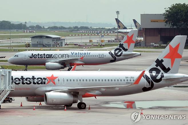 싱가포르의 저비용항공사 젯스타 아시아 항공기 [AFP 연합뉴스 자료사진. 재판매 및 DB 금지]