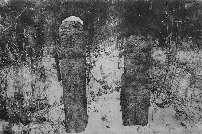 김주영 작가가 촬영한 서산 흑석리 벅수./사진=스페이스테미 제공