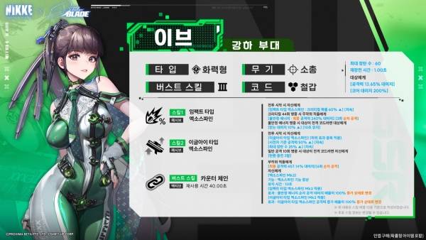 - 이브 스킬 구성