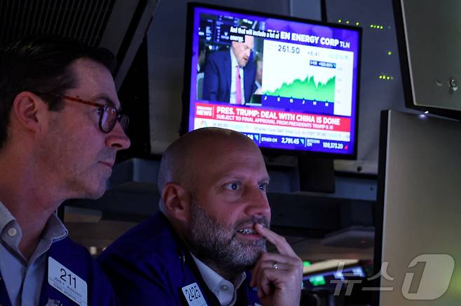 뉴욕증권거래소 트레이더들 ⓒ 로이터=뉴스1