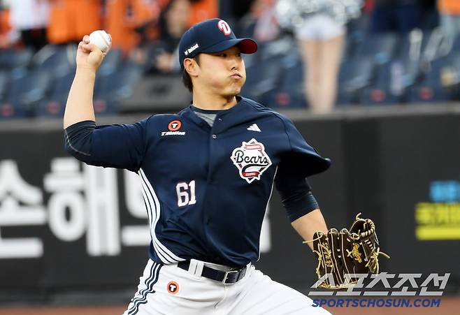 11일 대전 한화생명볼파크에서 열린 한화 이글스와 두산 베어스의 경기. 두산 최원준이 역투하고 있다. 대전=박재만 기자 pjm@sportschosun.com/2025.06.11/